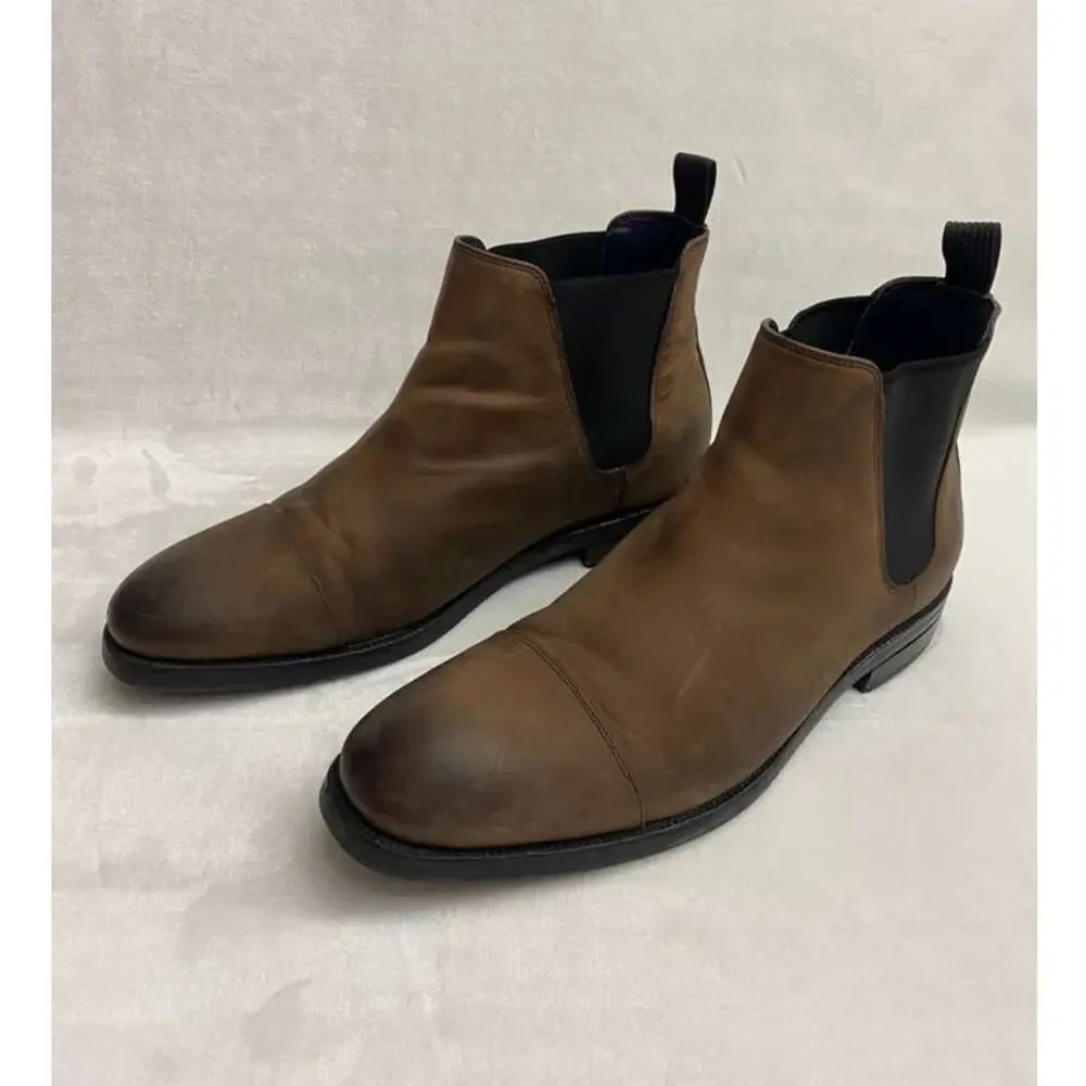 Cole Haan Boots Mens Wagner Grand Chelsea Brown Waterproof Ankle Chukka Sz 11 W